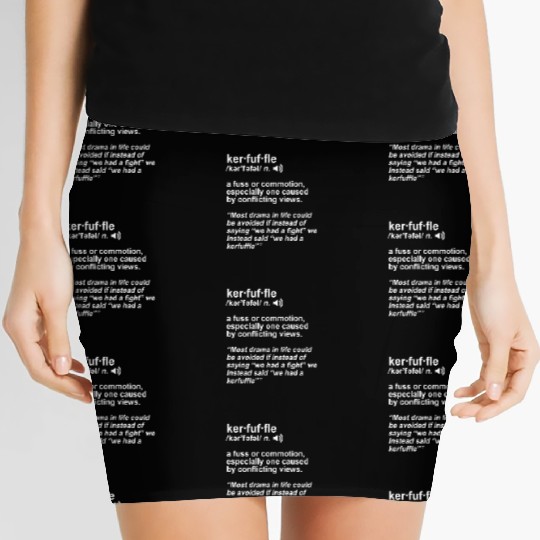 Weird Words Kerfuffle Geek Women's Mini Skirts
