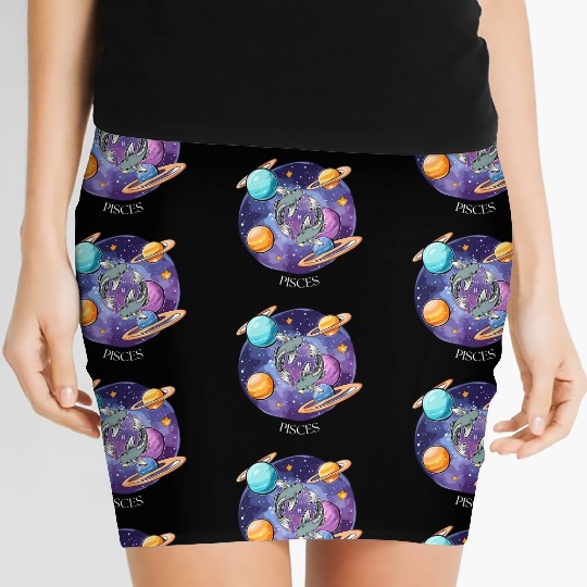 Pisces zodiac sign Women's Mini Skirts