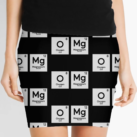 OMG periodic table in chemistry Women's Mini Skirts