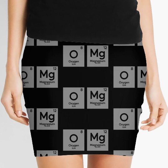 OMG periodic table in chemistry Women's Mini Skirts