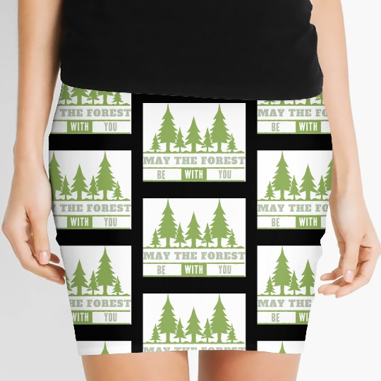 May The Forest Be With You Women's Mini Skirts
