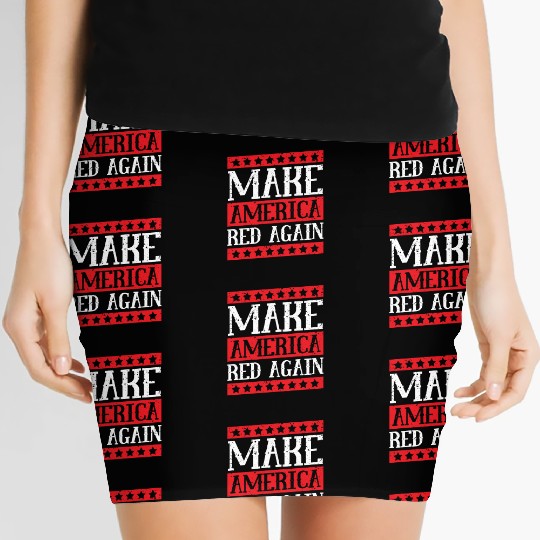 Make America Red Again American Flag Voter Vote Women's Mini Skirts