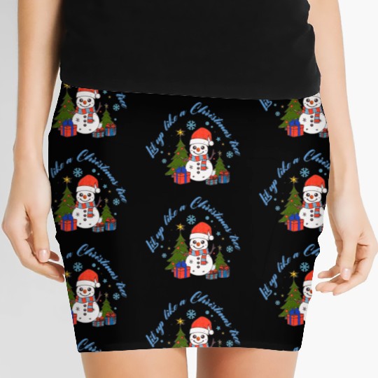 Lit up like a Christmas tree Women's Mini Skirts