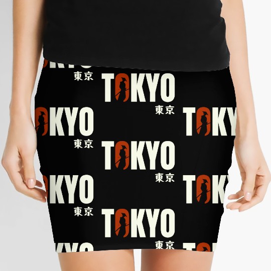 Tokyo Typography Women's Mini Skirts - Urban Statement