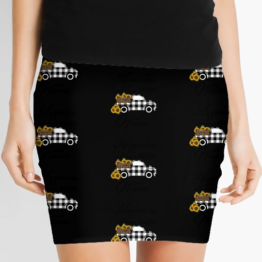 Sunflower Grandma Hapess Is Being A Mom And Nana Women's Mini Skirts