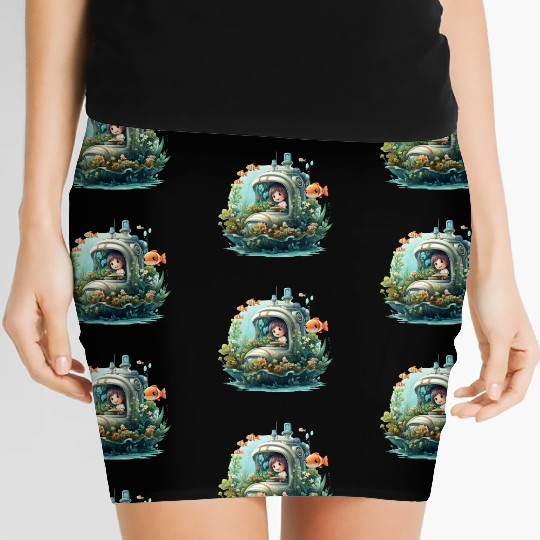 A delightful kawaii book submarine exploring Women's Mini Skirts