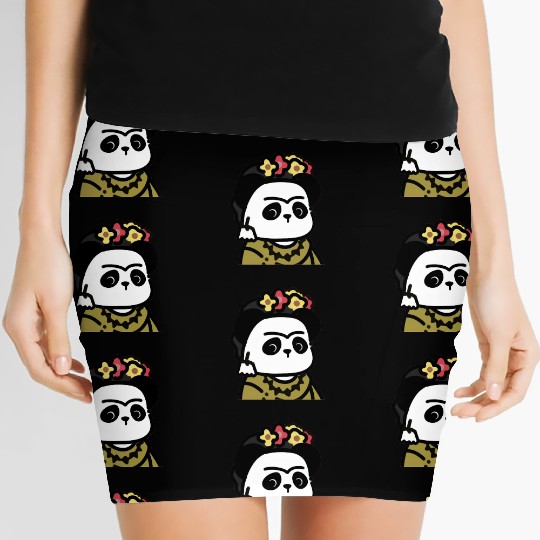 Frida Kahlo D83D DC3CGiant Panda Women's Mini Skirts