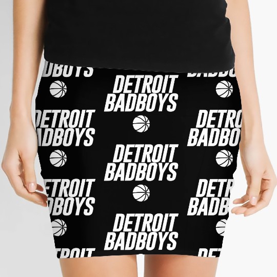 Detroit Basketball Graphic Tees 2 Women's Mini Skirts