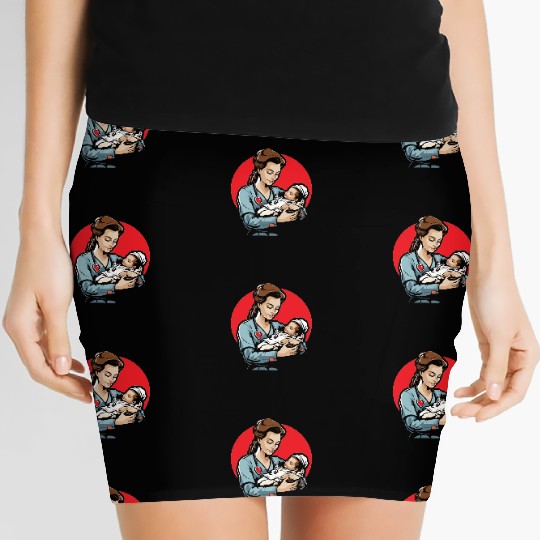 Registered Nurse Medical Medicine Neonatal Nurse Women's Mini Skirts