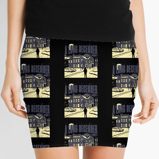 A Long December Lyrics Tribute - 90s Music Nostalg Women's Mini Skirts