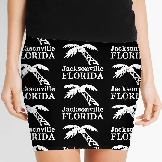 Jacksonville Florida Palm Tree Souvenirs Gifts Women's Mini Skirts
