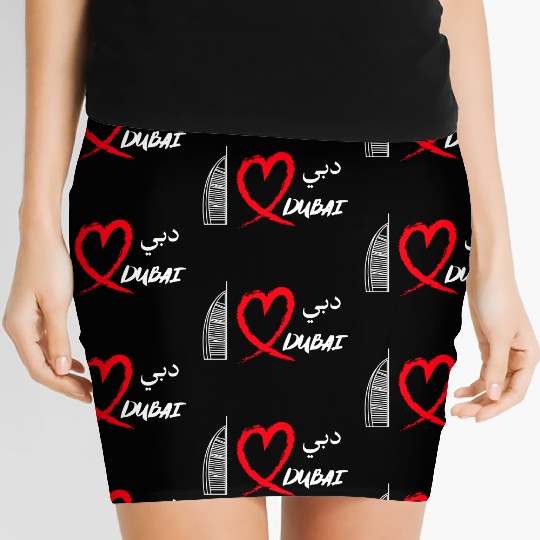 i love dubai Women's Mini Skirts