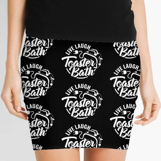 Live Laugh Toaster Bath 2 Women's Mini Skirts