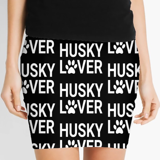 Husky Lovers, Husky Moms, Husky Dads Women's Mini Skirts