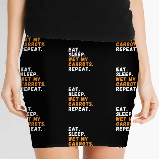 Funny Garden Humor Carrot Plant Garden Women's Mini Skirts