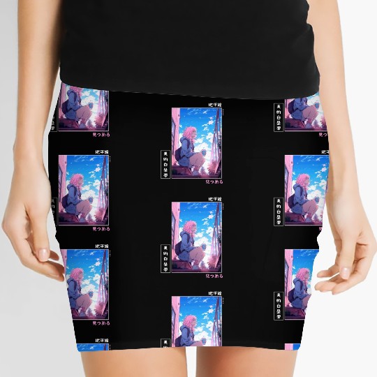 Japanese Aesthetic Kawaii Coffee Lover Anime Girl Women's Mini Skirts
