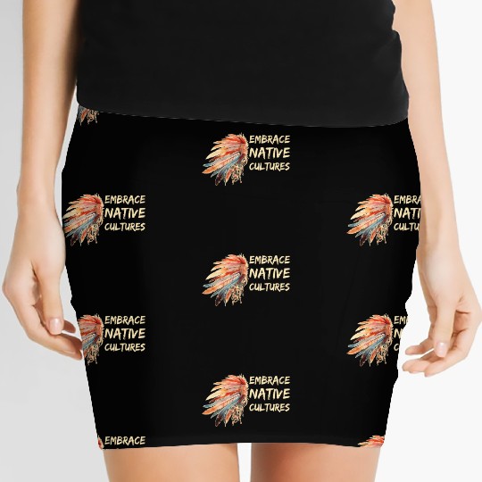 Embrace Native Cultures National Indigenous People Women's Mini Skirts