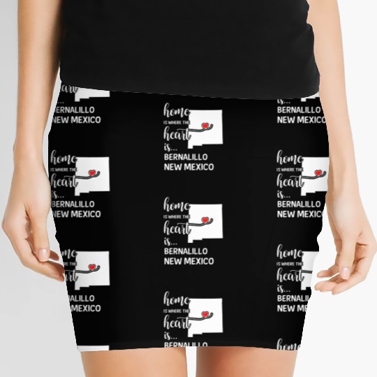 Bernalillo County New Mexico Is Where My Heart Women's Mini Skirts