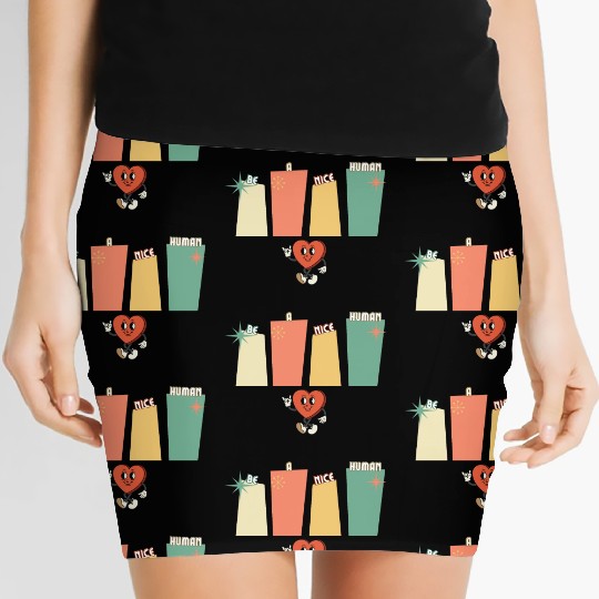 Be a nice human Women's Mini Skirts