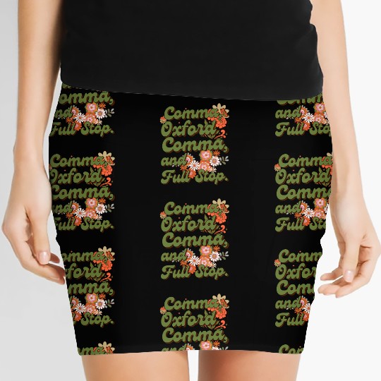 Oxford comma. For grammar students and teachers Women's Mini Skirts