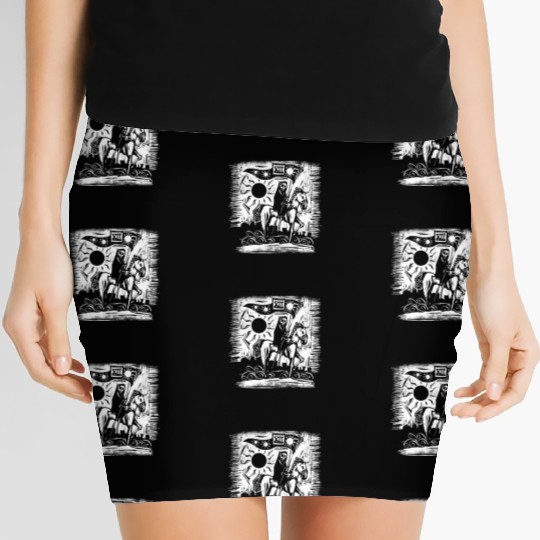 Tarot Death Card Blackcraft Women's Mini Skirts