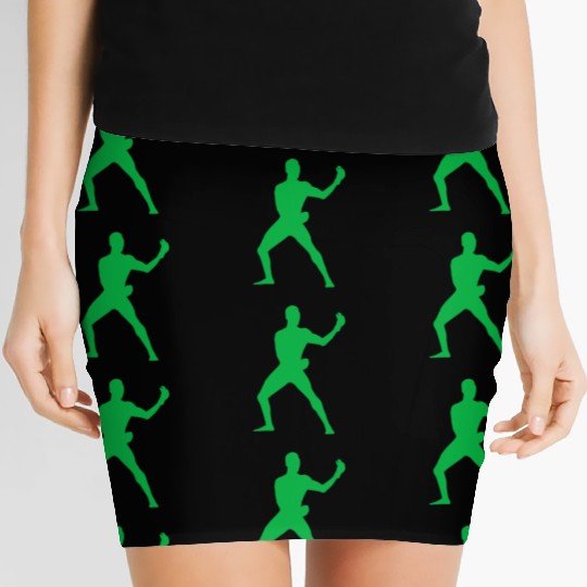 Israel Adesanya Green Active Women's Mini Skirts