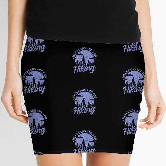 Weekends are Hiking Nature Women's Mini Skirts