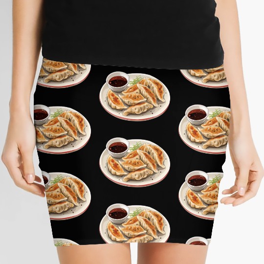 Japanese Pan Fried Dumpling Gyoza Women's Mini Skirts