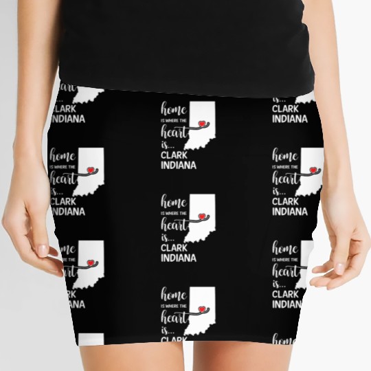 Clark County Indiana Is Where My Heart Is Cool Women's Mini Skirts