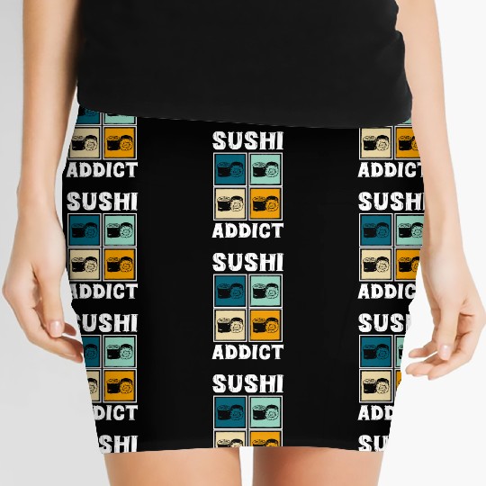 Sushi Delicious Kawaii Cuisine Women's Mini Skirts