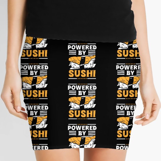 Japanese Roll Maki Cuisine Women's Mini Skirts