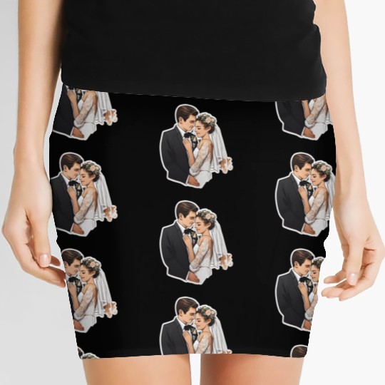 Flat Card Wedding Women's Mini Skirts