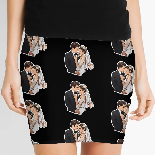 Flat Card Wedding Women's Mini Skirts