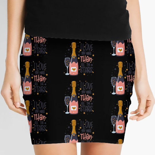 I Love You More Than All The Stars Women's Mini Skirts