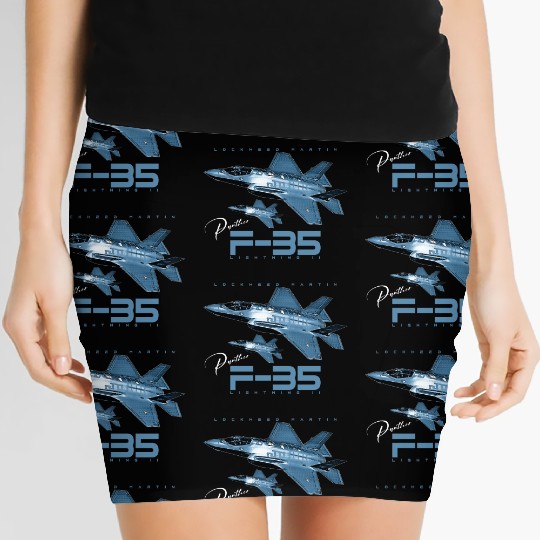 Lockheed Martin F-35 Lightning II Women's Mini Skirts