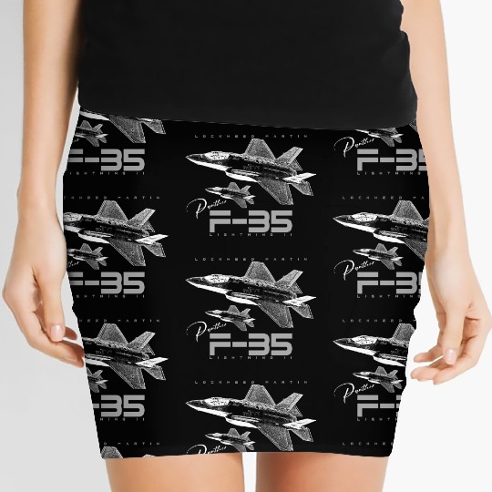 Lockheed Martin F-35 Lightning II Women's Mini Skirts