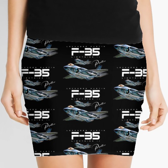 Lockheed Martin F-35 Lightning II Women's Mini Skirts