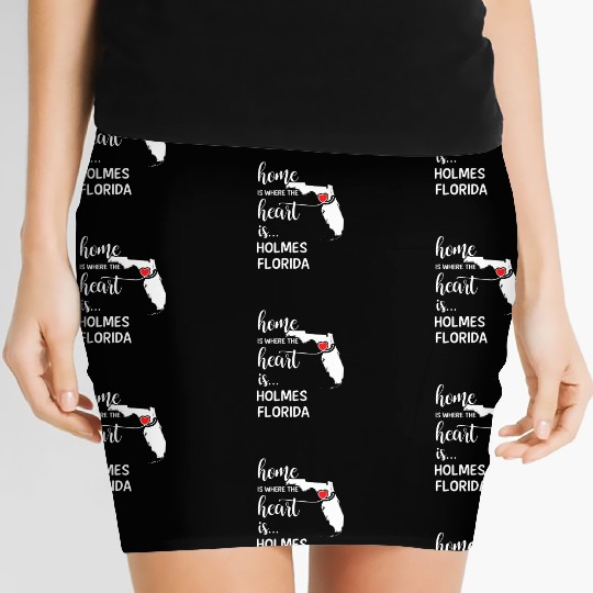 Holmes County Florida Is Where My Heart Is Cool Women's Mini Skirts