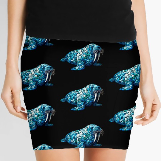 Serene Seas Walrus Women's Mini Skirts