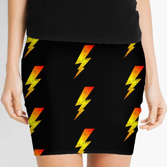 Fire Bolt Lightning | Bolt Graphic Women's Mini Skirts