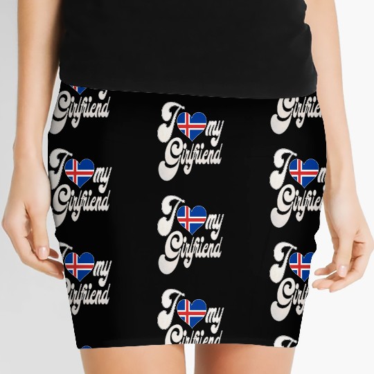 IcelandI Love My Iceland Girlfriend Women's Mini Skirts