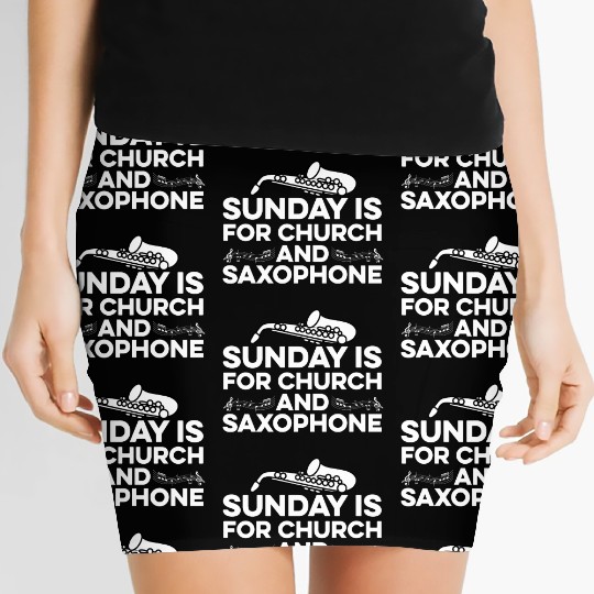 Church and Saxophone Choir Member Gift Women's Mini Skirts