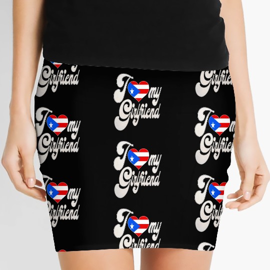 PRI Love My Puerto Rican Girlfriend Women's Mini Skirts