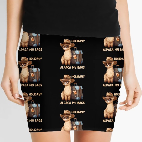Holiday? Alpaca My Bags Women's Mini Skirts