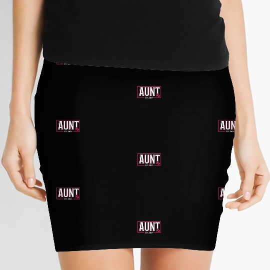 Aunt Est 2024 Baby Birth Babysitting Babysitter Women's Mini Skirts