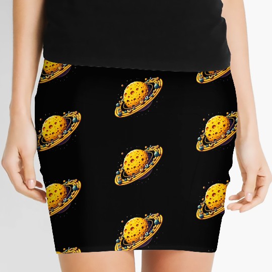 Galaxy Mac and Cheese | Sci-fi Comfort Food Gifts Women's Mini Skirts