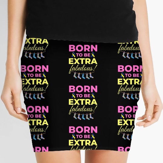 Down Syndrome Awareness Extra Fabulous Women's Mini Skirts