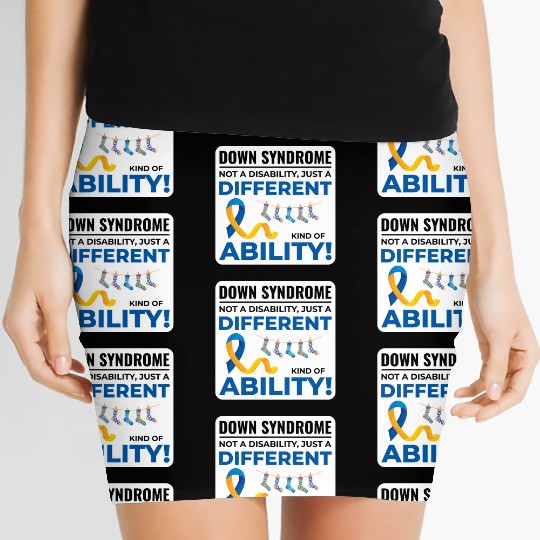 Down Syndrome Awareness Different Ability Women's Mini Skirts