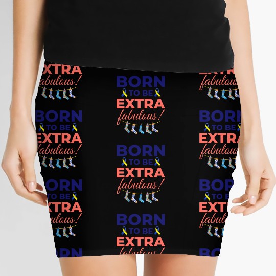 Down Syndrome Awareness Extra Fabulous Women's Mini Skirts
