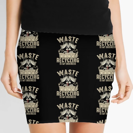Funny Raccoons Trash Panda Racoon Lovers Women's Mini Skirts